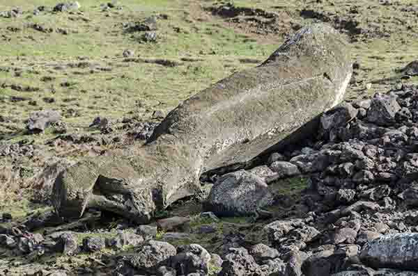 96 - Chile - isla de Rapa Nui o Pascua - Ahu Akahanga